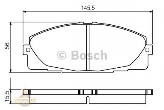 Bosch Колодки тормозные дисковые BOSCH 0 986 495 152 - Картинка 1