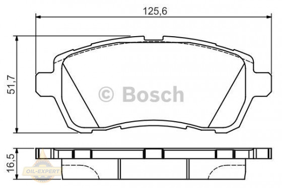 Bosch Колодки дискові гальмові BOSCH 0 986 495 108 - Заображення 1