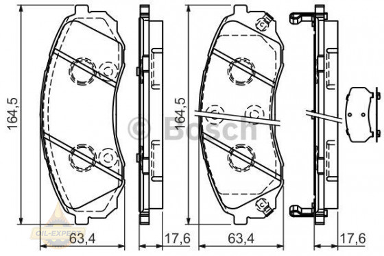 Bosch Колодки тормозные дисковые BOSCH 0 986 494 377 - Картинка 1