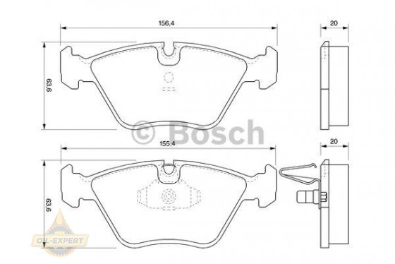 Bosch Колодки тормозные дисковые BOSCH 0 986 424 767 - Картинка 7