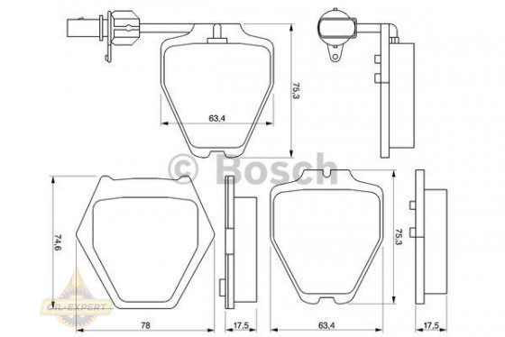 Bosch Колодки тормозные дисковые BOSCH 0 986 424 690 - Картинка 7