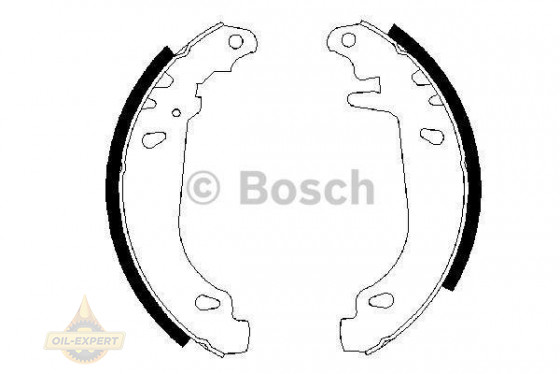 Bosch Колодки гальмівні барабанні BOSCH 0 986 487 346 - Заображення 1
