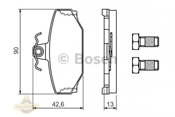 Bosch Колодки тормозные дисковые BOSCH 0 986 460 995 - Картинка 1