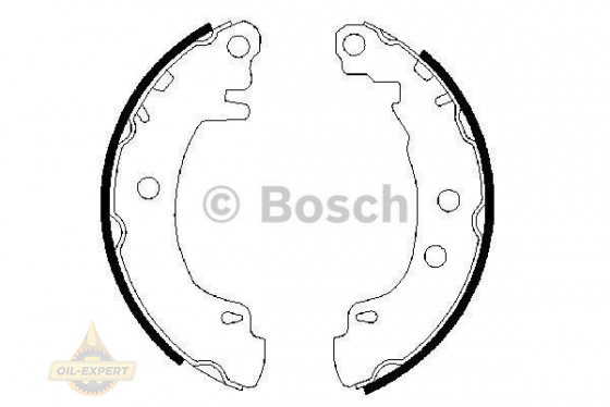 Bosch Колодки гальмівні барабанні BOSCH 0986487550 - Заображення 1