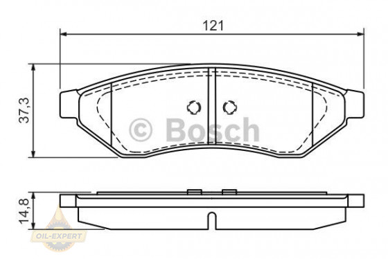Bosch Колодки тормозные дисковые BOSCH 0 986 494 172 - Картинка 1
