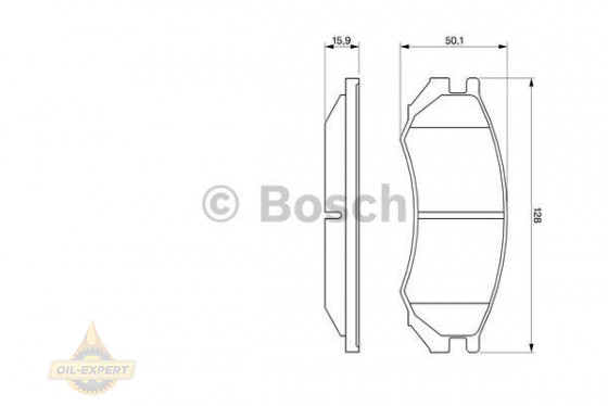 Bosch Колодки тормозные дисковые BOSCH 0 986 460 981 - Картинка 1