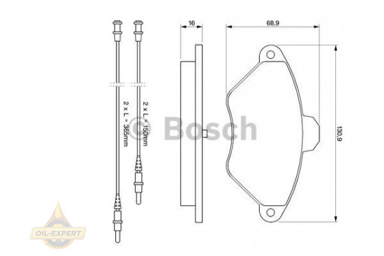 Bosch Колодки тормозные дисковые BOSCH 0 986 424 278 - Картинка 1
