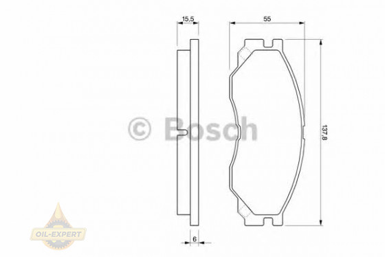 Bosch Колодки тормозные дисковые BOSCH 0 986 424 572 - Картинка 2
