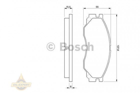 Bosch Колодки тормозные дисковые BOSCH 0 986 424 572 - Картинка 1