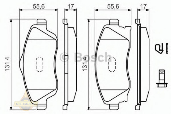 Bosch Колодки тормозные дисковые BOSCH 0 986 494 510 - Картинка 2
