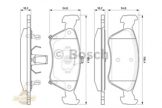 Bosch Колодки дискові гальмові BOSCH 0 986 424 560 - Заображення 7