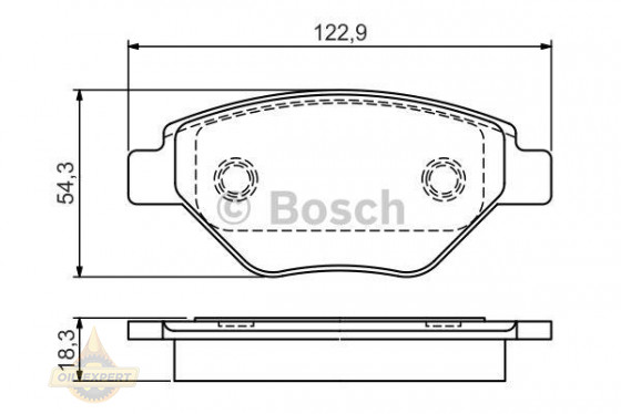 Bosch Колодки тормозные дисковые BOSCH 0 986 495 069 - Картинка 1