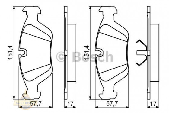 Bosch Колодки тормозные дисковые BOSCH 0 986 495 229 - Картинка 1