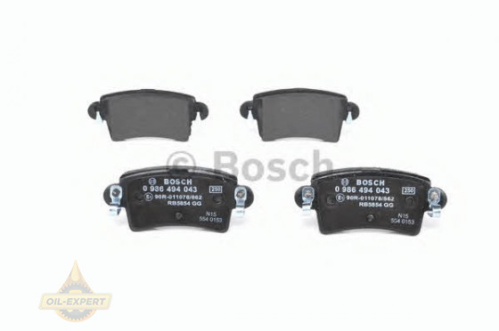 Bosch Колодки тормозные дисковые BOSCH 0 986 494 043 - Картинка 4