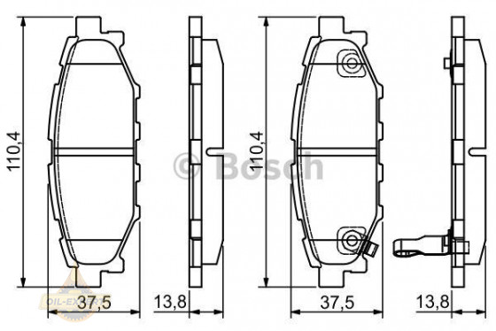 Bosch Колодки гальмівні дискові BOSCH 0 986 495 119 - Заображення 1