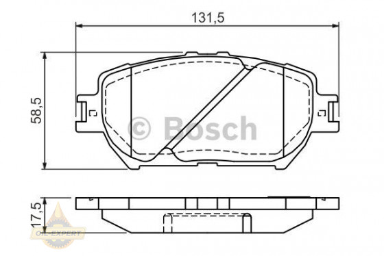 Bosch Колодки тормозные дисковые BOSCH 0 986 494 363 - Картинка 1