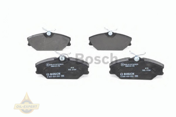 Bosch Колодки дискові гальмові BOSCH 0 986 424 533 - Заображення 5