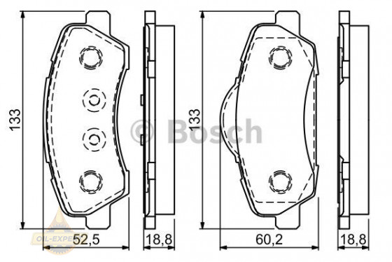 Bosch Колодки тормозные дисковые BOSCH 0 986 494 713 - Картинка 1