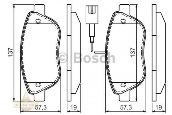 Bosch Колодки тормозные дисковые BOSCH 0 986 494 464 - Картинка 7