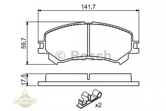 Bosch Колодки тормозные дисковые BOSCH 0 986 494 720 - Картинка 1