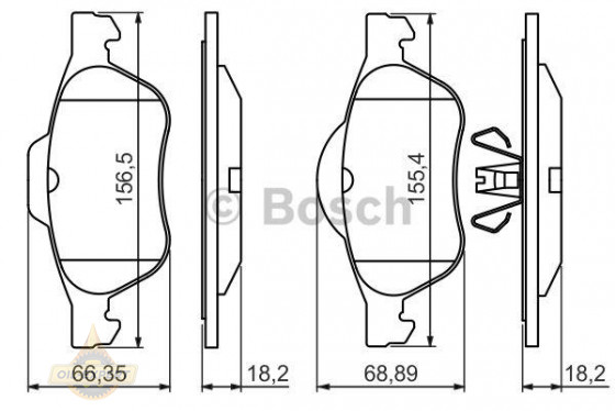 Bosch Колодки тормозные дисковые BOSCH 0 986 494 439 - Картинка 7