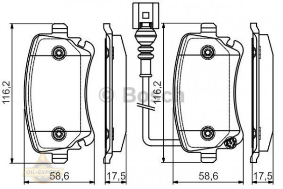 Bosch Колодки тормозные дисковые BOSCH 0 986 495 094 - Картинка 1
