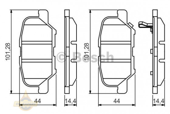 Bosch Колодки тормозные дисковые BOSCH 0 986 495 358 - Картинка 1