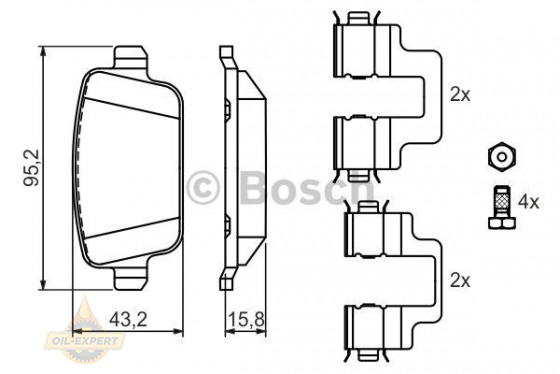 Bosch Колодки тормозные дисковые BOSCH 0 986 494 214 - Картинка 7