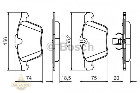 Bosch Колодки тормозные дисковые BOSCH 0 986 494 481 - Картинка 2