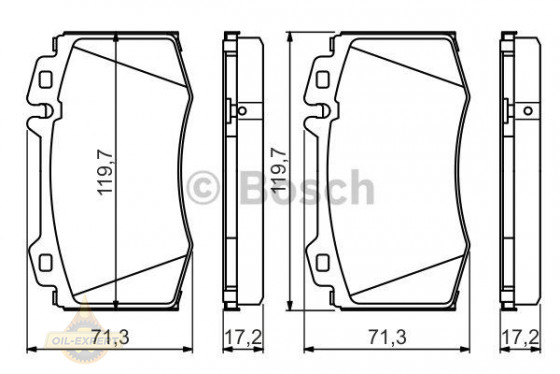 Bosch Колодки тормозные дисковые BOSCH 0 986 494 576 - Картинка 1