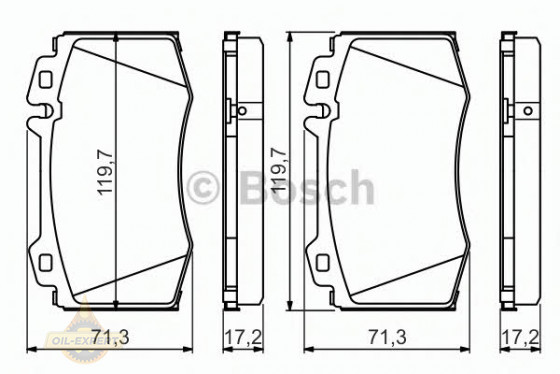 Bosch Колодки тормозные дисковые BOSCH 0 986 494 576 - Картинка 2