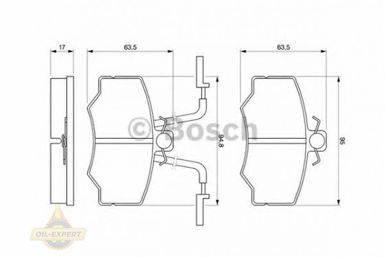 Bosch Колодки тормозные дисковые BOSCH 0 986 424 184 - Картинка 2