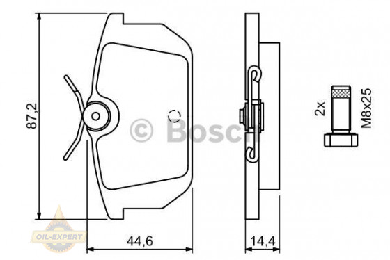 Bosch Колодки тормозные дисковые BOSCH 0 986 491 030 - Картинка 7