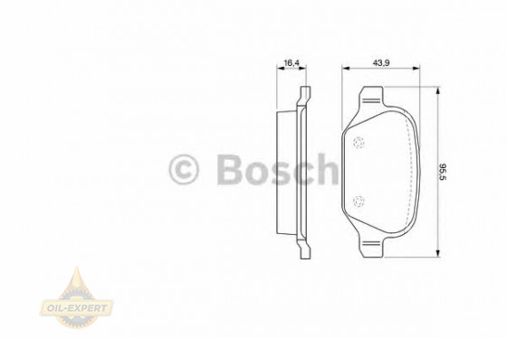 Bosch Колодки дискові гальмові BOSCH 0 986 424 553 - Заображення 2