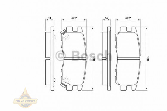 Bosch Колодки тормозные дисковые BOSCH 0 986 461 768 - Картинка 5