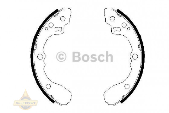 Bosch Колодки тормозные барабанные BOSCH 0 986 487 687 - Картинка 1