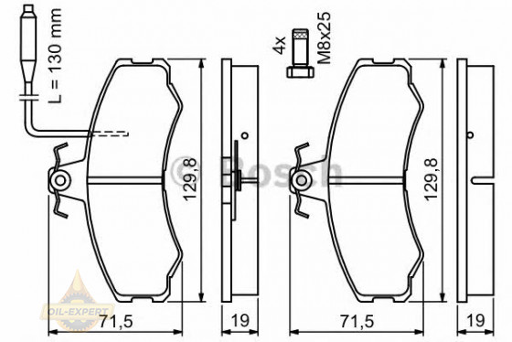 Bosch Колодки тормозные дисковые BOSCH 0 986 467 411 - Картинка 2