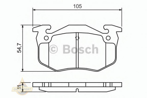 Bosch Колодки тормозные дисковые BOSCH 0 986 460 970 - Картинка 4