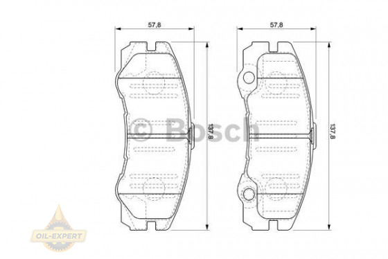 Bosch Колодки тормозные дисковые BOSCH 0 986 424 760 - Картинка 1