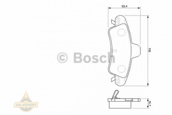 Bosch Колодки тормозные дисковые BOSCH 0 986 424 744 - Картинка 2