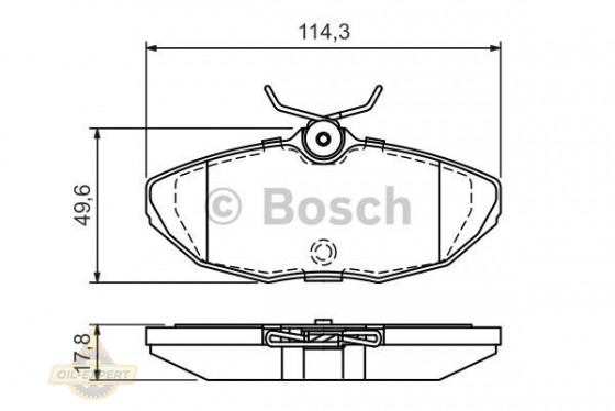Bosch Колодки тормозные дисковые BOSCH 0 986 424 702 - Картинка 1