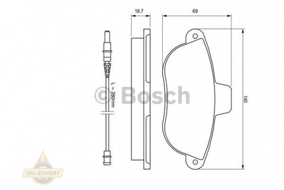 Bosch Колодки тормозные дисковые BOSCH 0 986 424 415 - Картинка 3