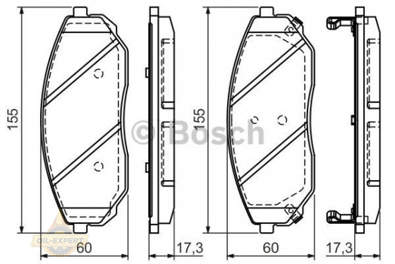 Bosch Колодки тормозные дисковые BOSCH 0 986 494 143 - Картинка 2