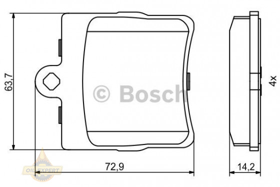 Bosch Колодки тормозные дисковые BOSCH 0 986 494 016 - Картинка 4