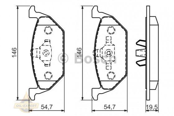 Bosch Колодки тормозные дисковые BOSCH 0 986 494 505 - Картинка 7