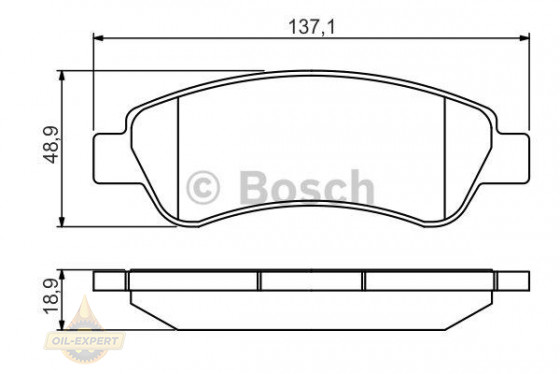 Bosch Колодки тормозные дисковые BOSCH 0 986 495 254 - Картинка 1