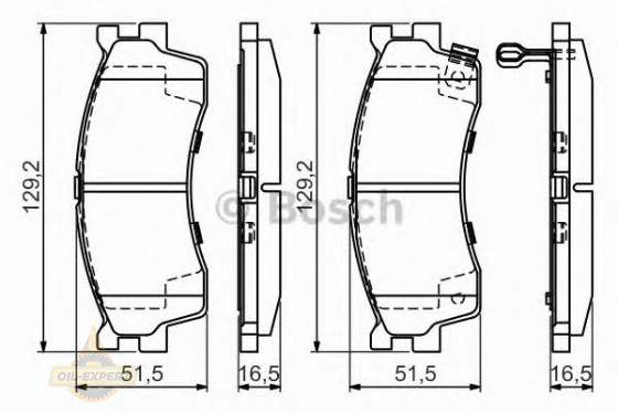 Bosch Колодки гальмівні дискові BOSCH 0 986 494 146 - Заображення 2