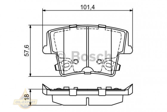 Bosch Колодки тормозные дисковые BOSCH 0 986 494 678 - Картинка 1