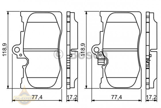 Bosch Колодки тормозные дисковые BOSCH 0 986 494 252 - Картинка 1