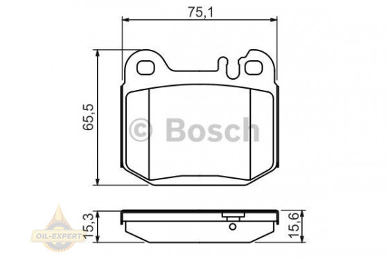 Bosch Колодки дискові гальмові BOSCH 0 986 494 410 - Заображення 7